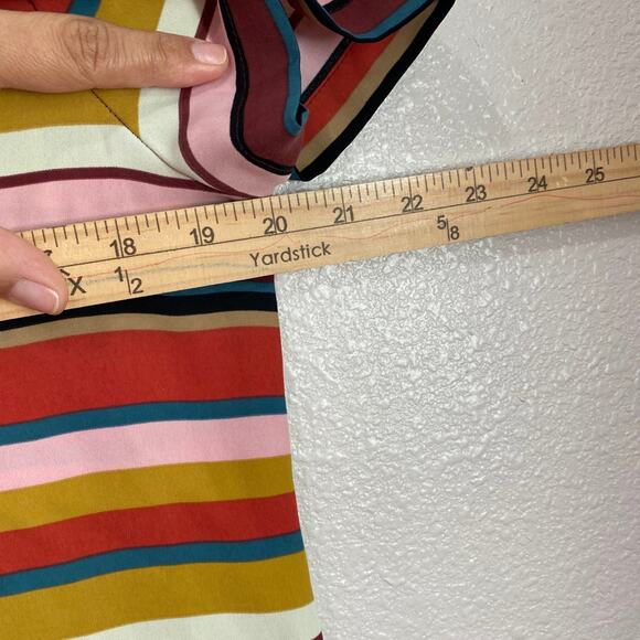 Adrienne Vittadini dress knee length stripes size 8 - Picture 4 of 7